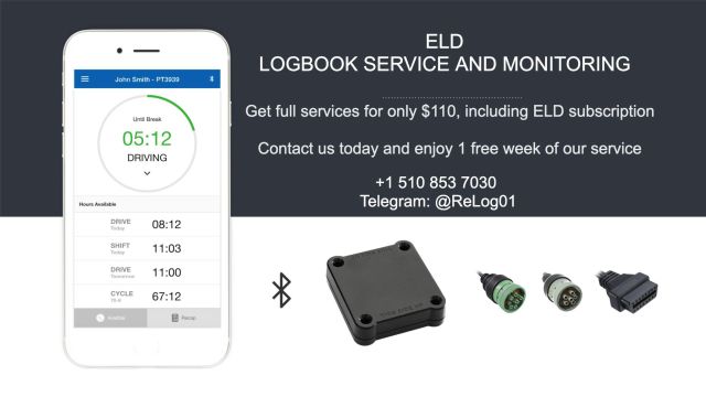 ReLOG company offers Logbook (ELD) service
