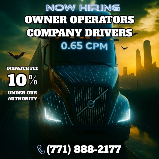 Dispatch service for OWNER OPERATORS
