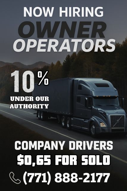 Dispatch service for OWNER OPERATORS